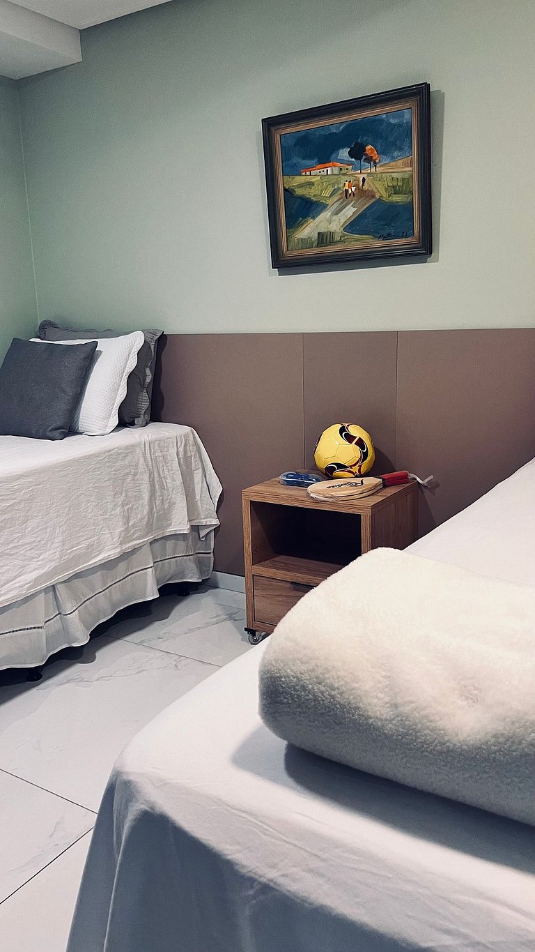 Apartamento 2Q completo com vista para o mar em Tambaú e pis