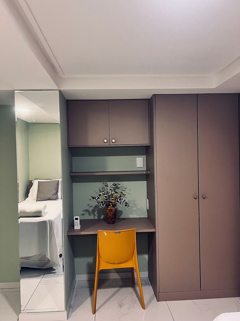 Apartamento 2Q completo com vista para o mar em Tambaú e pis