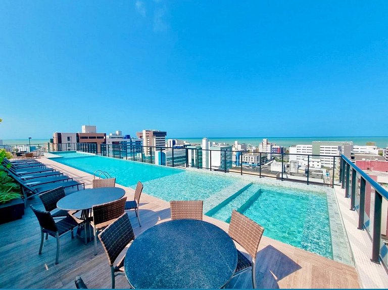 Flat em Tambaú c/ Piscina - Próximo a Praia