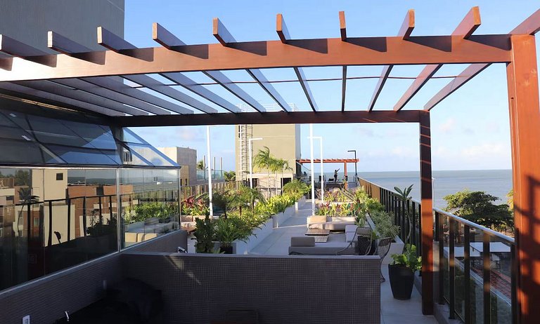 Flat em Cabo Branco a Beira-Mar - 1quarto