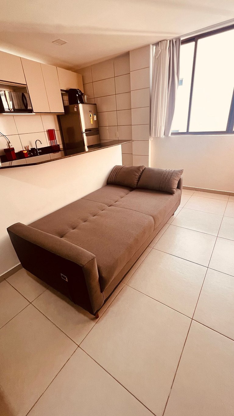 Flat em Cabo Branco a Passos da Praia - Completo