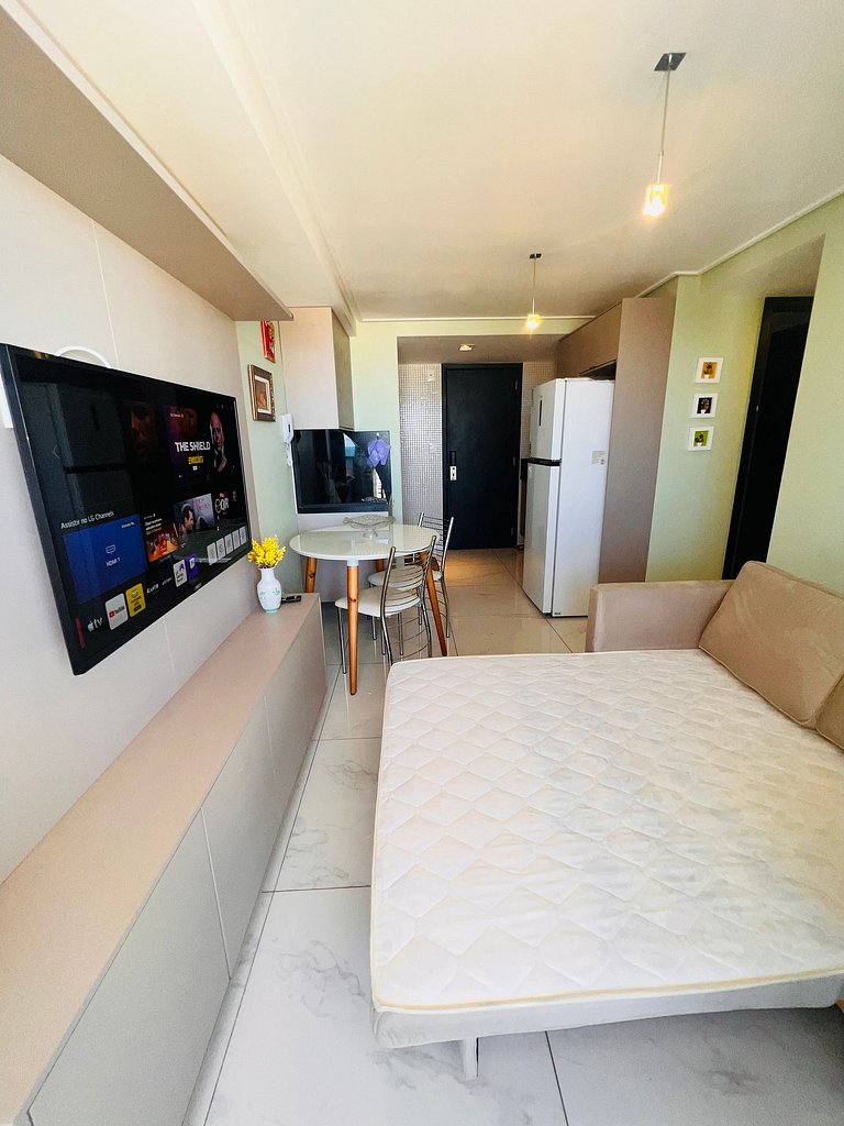 Apartamento 2Q completo com vista para o mar em Tambaú e pis