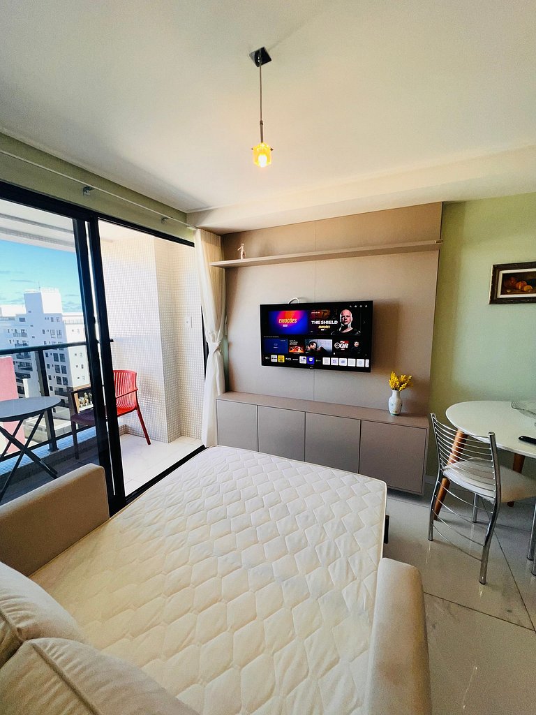 Apartamento 2Q completo com vista para o mar em Tambaú e pis