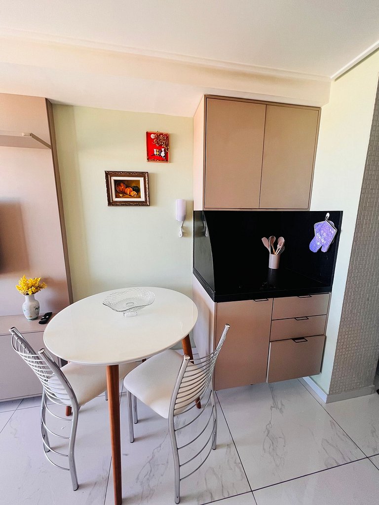 Apartamento 2Q completo com vista para o mar em Tambaú e pis