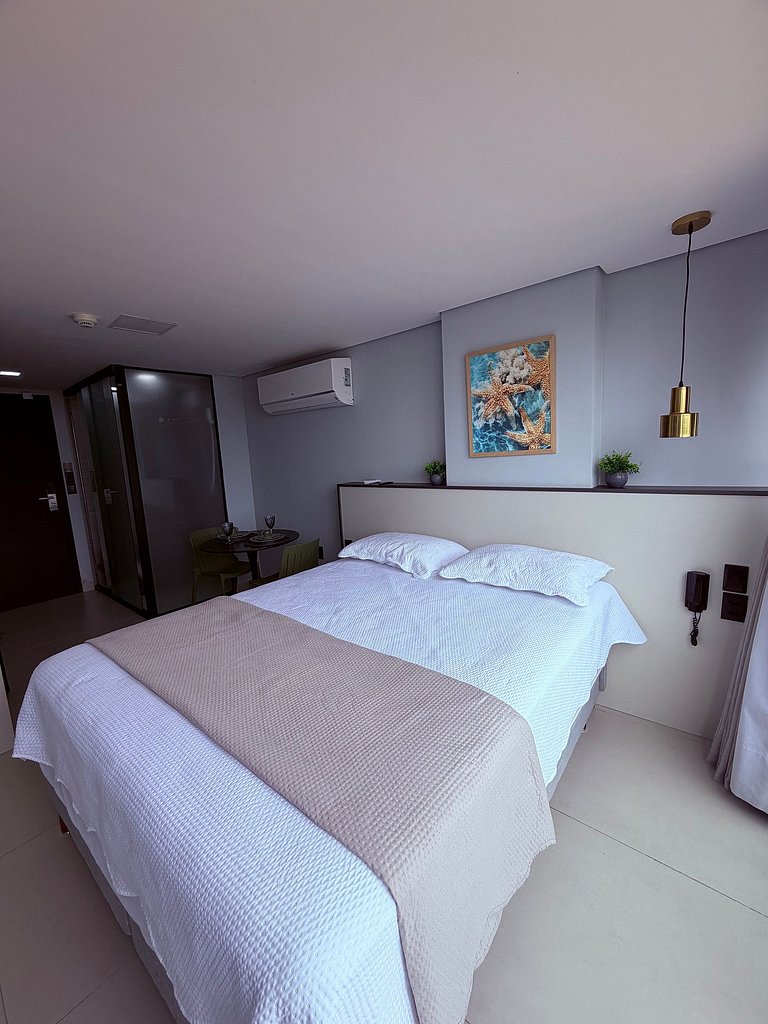 Flat Pé na Areia - Varanda Vista Mar - Piscina