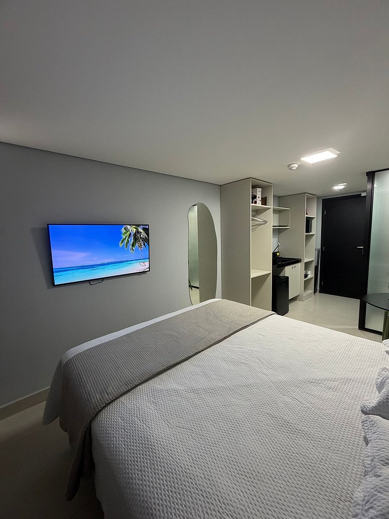 Flat Pé na Areia - Varanda Vista Mar - Piscina