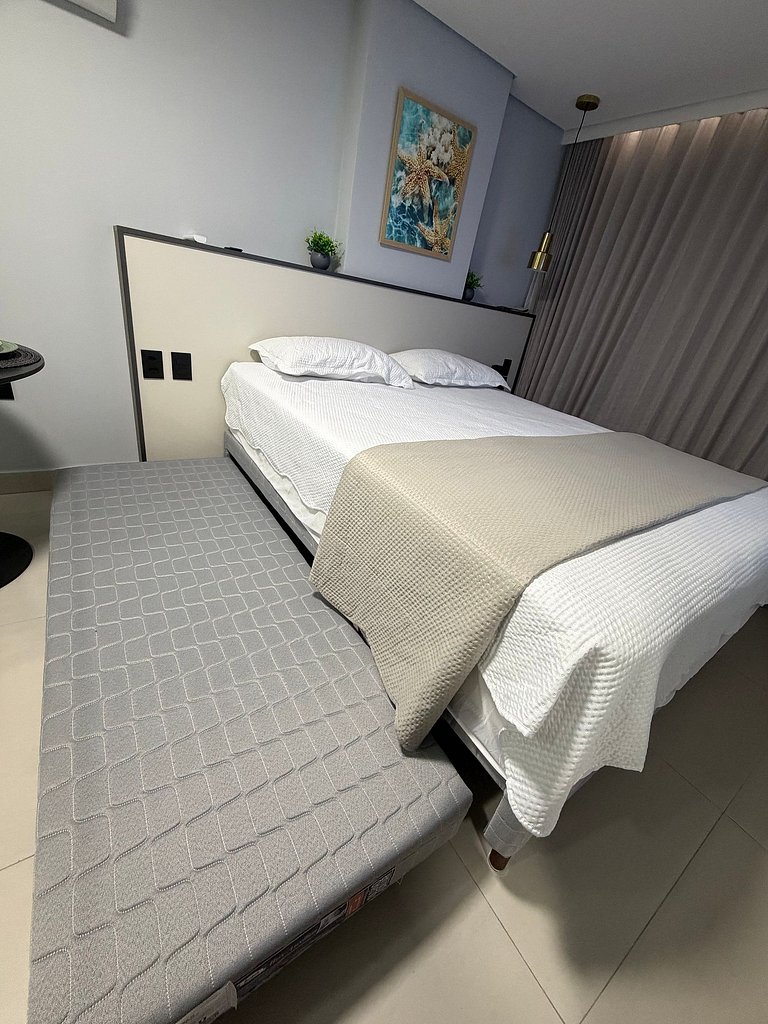 Flat Pé na Areia - Varanda Vista Mar - Piscina