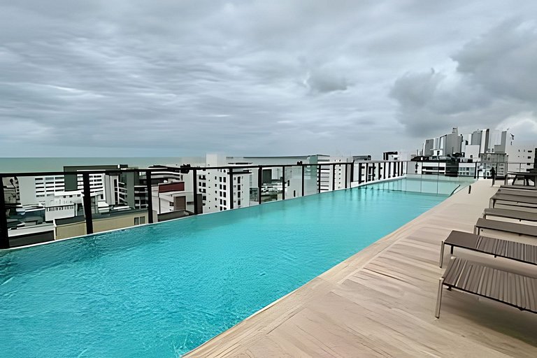 Flat moderno e cheio de estilo em Tambaú