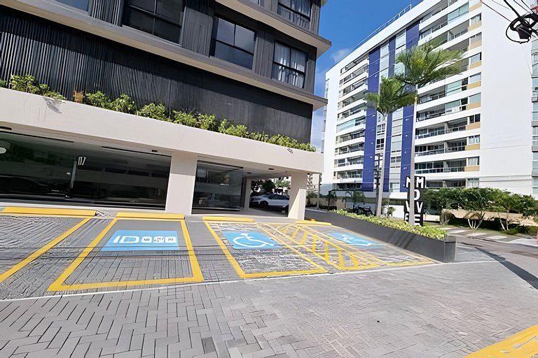 Flat moderno e cheio de estilo em Tambaú