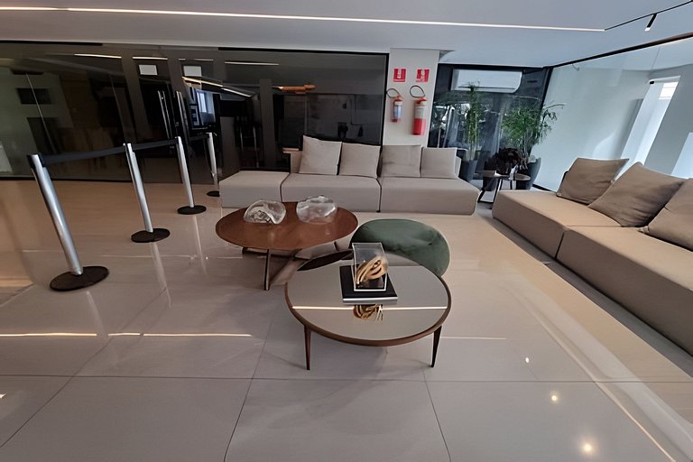Flat moderno e cheio de estilo em Tambaú