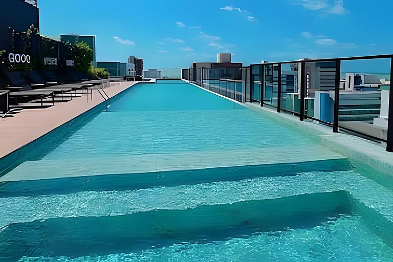 Flat moderno e cheio de estilo em Tambaú
