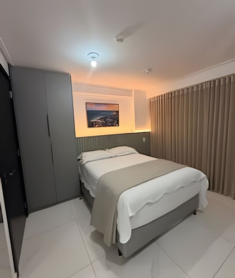 Flat de 1 quarto completo Tambau