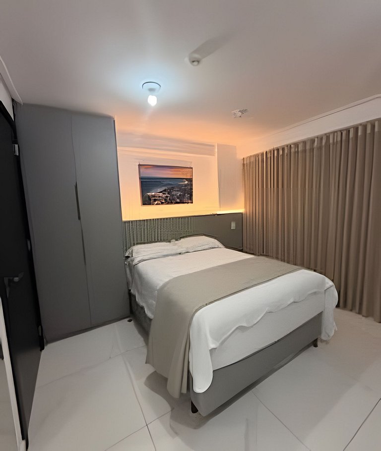 Flat de 1 quarto completo Tambau